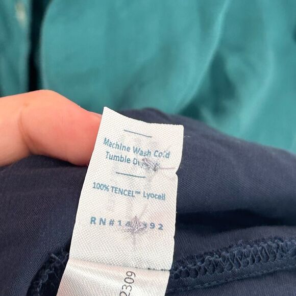 Marine Layer Maeve Colorblock Maxi Dress Multicolor TENCEL Pockets - Size M - Picture 7 of 11